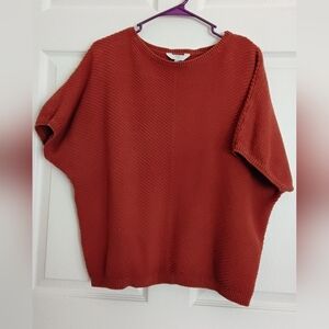Time and Tru Terracotta Knit Top Womens